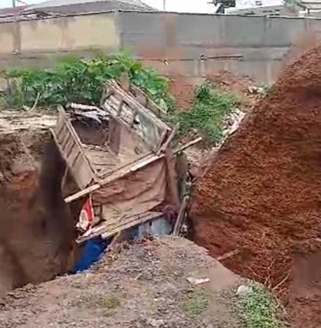 Thunderstorm Triggers Landslide at Akokora Kwadwo in Sunyani