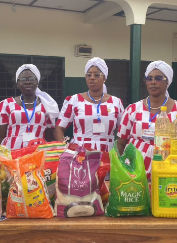 Fiapre District Presby women donate food items to Hanukah Children Home