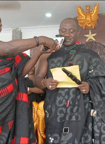 Odeefour Ogyeamansan Korkor II sworn-in as President of Sunyani Traditional Council
