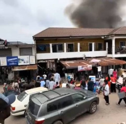 Fire Ravages Seven-Room Apartment At Ejisu New Town: Property Worth Billions Destroyed