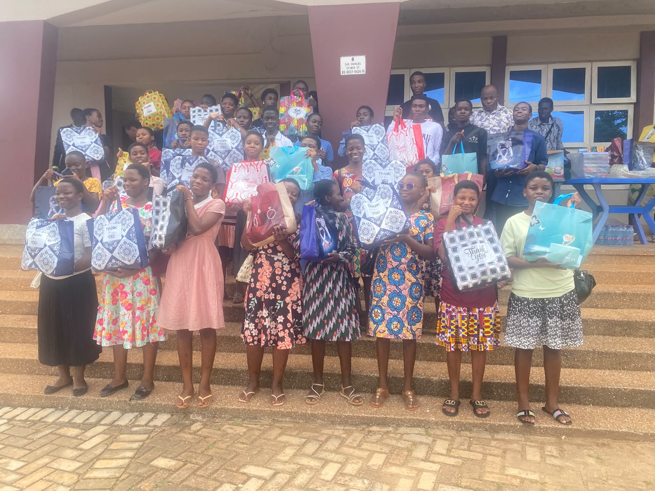 Deeper Life Bible Church presents educational materials to SHS students