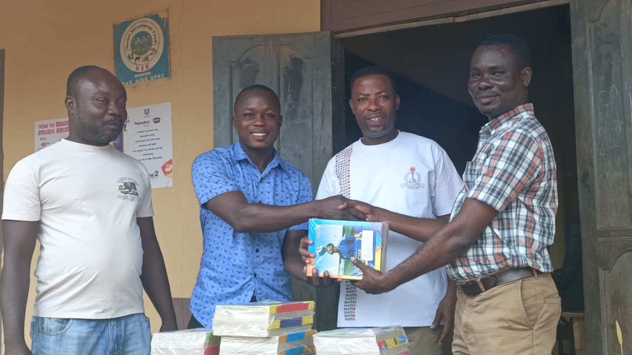 ‘My First Day at School’: Ofori Boateng Donates Exercise Books to Asaago Basic School Pupils