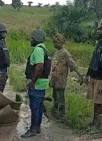 Joint police-civilian operations apprehend two illegal miners in Tano South